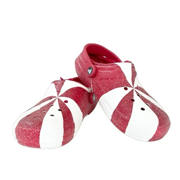 CROCS | Shoes | Crocs Christmas Sparkly Lined Candy Cane  display picture 3